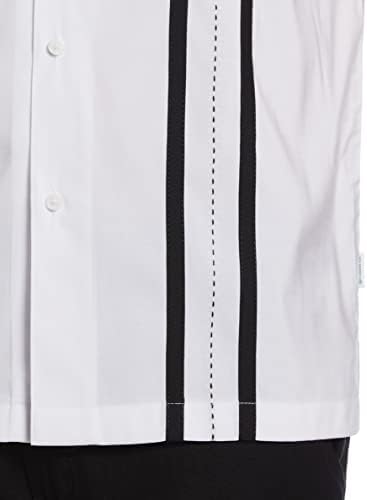 Мъжка риза Cubavera с V-образно деколте и къси ръкави