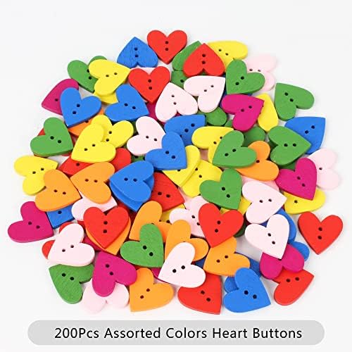 200 БРОЯ Найлонови Копчета във формата на Приятен прасковен цвят Сърце, Копчета за детски Пуловери, Обков за Шиене, Scrapbooking