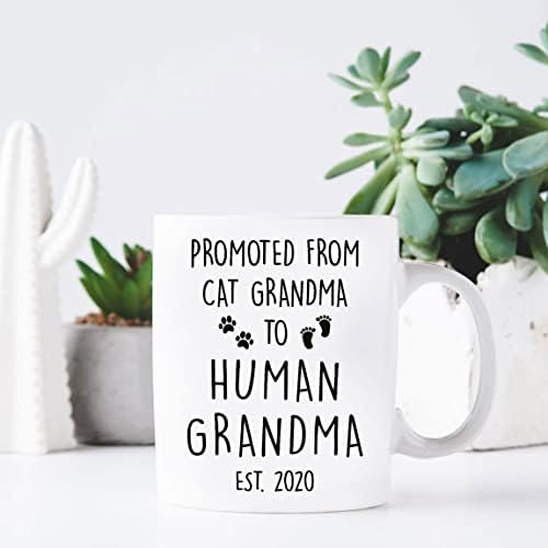 Персонални Рекламираната Забавна Чаша От Баба си-Котка До Баба-Лице, Обявяването На Бременността Баба и Дядо, Подарък на Баба за Обявяване