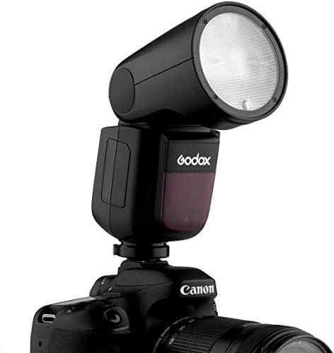 Светкавица за фотоапарат Godox V1C с кръгла глава TTL 2,4 G HSS 1/8000 S 76Ws Светкавица Speedlight 1,5 сек. Време рециклиране