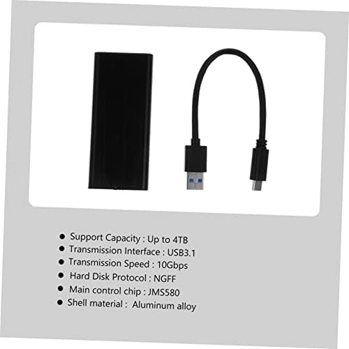 SOLUSTRE 2 бр Кутия за твърдотелно устройство USB Адаптер за Твърд диск за КОМПЮТРИ и Компютърни Аксесоари Пластмасова кутия за твърд
