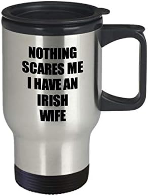 Ирландска Съпруга на Пътна Чаша Забавен Подарък За Свети Валентин За мъжа Ми Съпругче, не мога да понасям за Ирландска Жена,