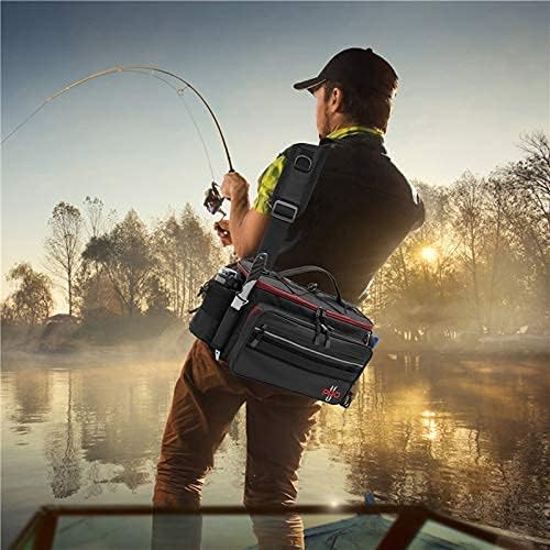 Чанта за риболовни принадлежности премиум-класа за мъже и жени, Чанта за риболов, Кутия за принадлежности, Водоустойчива чанта за съхранение на риболовни уреди, Ри?