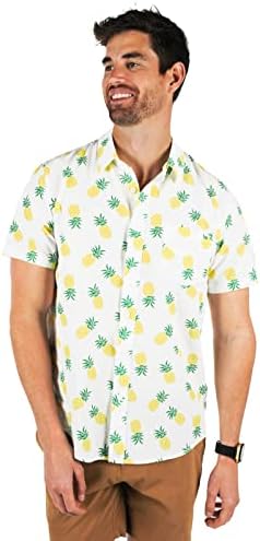 Мъжки хавайски ризи Tipsy Elves - Летни мъжки ризи с къс ръкав за плаж, музикални фестивали и отдих