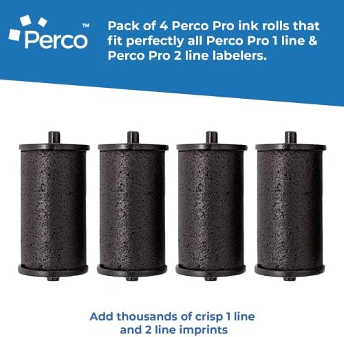Бели етикети Perco 1 Line В комплект с чернильным валяк пистолет Perco Lite Pricing Gun Служба - 1 Гильза, 8000 бланка с
