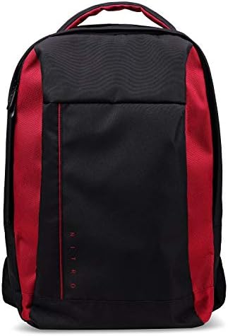 Раница Acer Nitro Backpack - за всички игри и лаптопи с диагонал 15,6 инча, Раница за пътуване с организиран джобове за общо оборудване, черен