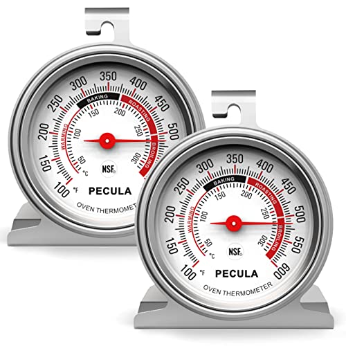 2 Опаковки Термометър за фурна 50-300 ° C/100-600 ° F, Термометър за готвач и За печене На фурна, Термометър за миг четец От Неръждаема