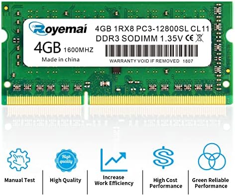 PC3-12800SL 4 GB 12800 DDR3 1600 Mhz PC3-12800 4G 1Rx8 204-пинов sodimm памет CL11 1,35 В Бележника Модул оперативна памет на