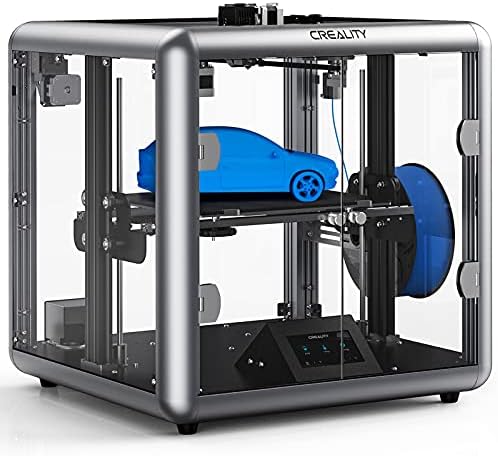 3D принтер Creality Sermoon D1 Нов Дизайн на 3D принтери за домашна и бизнес употреба Тиха дънна Платка С две оси Z 280x260x310 мм Прозрачен външен Вид 2040 Профили Променливо напреже?