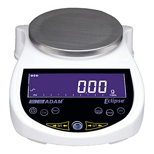 Везни Adam Equipment EBL 3602e - 220V Eclipse Precision Balance, Капацитет 3600 г, Яснотата на 0,01 мг, Размера на тигана 6.3 инча, напрежение 220 В