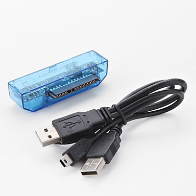 jun USB Адаптер за прехвърляне на данни от твърдия си диск за Xbox 360 Slim (син)