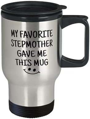 Любимото ми мащеха ми подари Тази чаша, една Забавна и Уникална коледна идея от Stepmother, пътна чаша от неръждаема стомана
