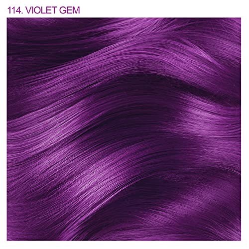 Полупостоянный цвят на косата Adore Creative Image, 114 лилави скъпоценни камъни, 4 ет. унция