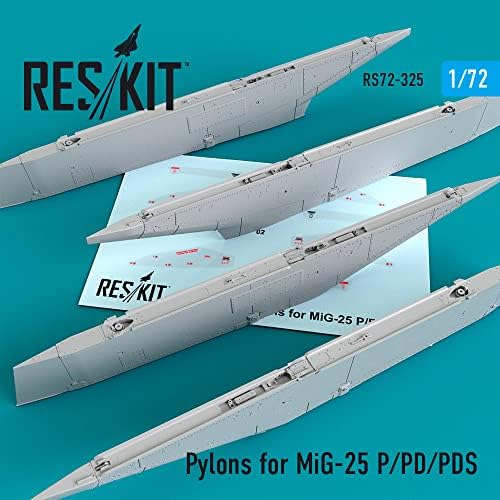 Reskit RS72-0325 - 1/72 Пилони за МиГ-25 P/PD/PDS за набиране на модели на самолети