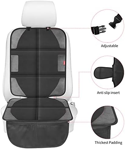 Протектор за столче за кола LUILANC с Най-Дебелата Тапицерия, От водоустойчиви тъкани 600D, Протектор за детска седалка с джобове