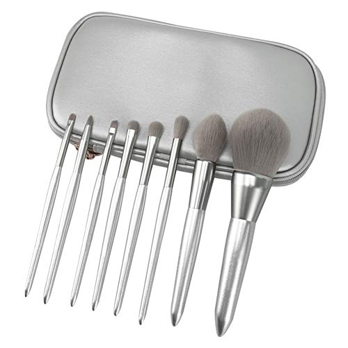 MJCHZS 12 сребърни сняг четки пълен набор от козметични инструменти, за начинаещи moonlight silver brush set (Цвят: A)