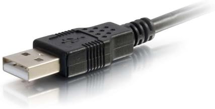 USB кабел C2G, Кабел, Mini USB, Кабел за USB 2.0, USB Кабел A-B, 3,28 Фута (1 метър), Черен, Кабели в комплекта 27329