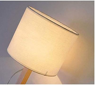 JJRY Настолна лампа богат на функции Настолна лампа от масивно дърво Модерна и лесна Нощна лампа с регулируема яркост Може да се Регулира