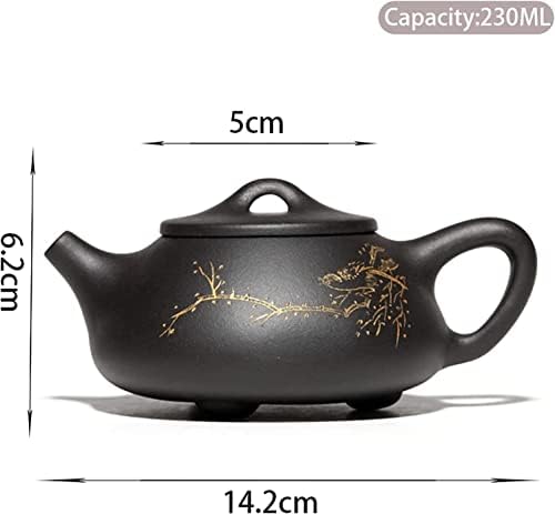 Каната 230 мл Лилаво Глинен Чайник Майстор на Ръчно изработени Чайник Zisha Чаен Комплект Чаени Саксии