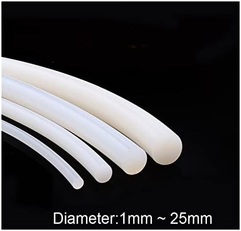 WICKET NUGROHO Твърд силиконов кабел с диаметър от 1 мм ~ 25 мм, бяла Гумена уплътнители, о-уплътнения, о-пръстен, висока водоустойчив