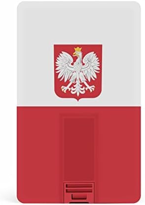 Флаг на Полша с Орел Кредитна карта, USB Флаш памети Персонализирана Карта с памет Ключови Корпоративни Подаръци и рекламни