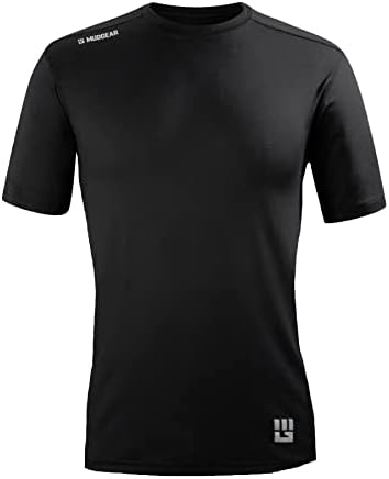 Мъжки Приталенная риза MudGear с къс ръкав VX - Спортни Ризи за мъже - OCR, Фитнес, Бягане, Фитнес зала, Кроссфит, Състезания