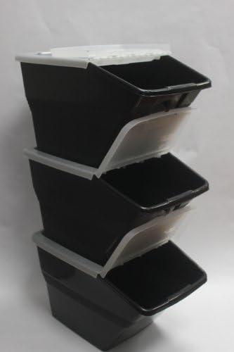 WTM BBCL - Три опаковки штабелируемых контейнери с откидными капаци обем 24 литра (опаковка от 3 броя)
