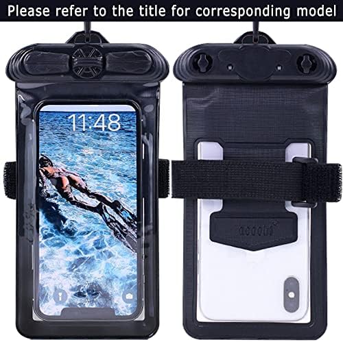 Калъф за телефон Vaxson Черно, Съвместим с водоустойчив калъф Huawei nova Y70 Plus Dry Bag [Без защитно фолио за екрана]