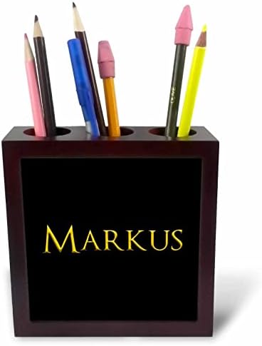 3дРоуз Маркус най-Популярното име за момче в Америка. Жълто черните. - Държачи за плиточных дръжки (ph-365646-1)