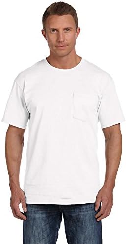 Тениска Fruit of the Стан от Плътен памук с джобове HD, вдигане на тежести ПИРЕН
