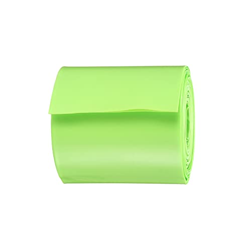 Свиване тръба Rebower, Тънък филм за батерии от PVC, [за електрически батерии тип АА, екстремни] - 65 мм, Плоски, с дължина от 5 m /Светло зелен / 1 бр.