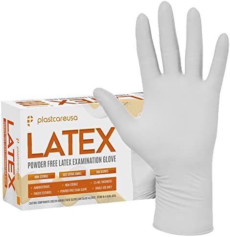 Наблюдение ръкавици от латекс PlastCare USA 100 Small - за Еднократна употреба, нестерильные, без прах, с текстурированным изземване, за