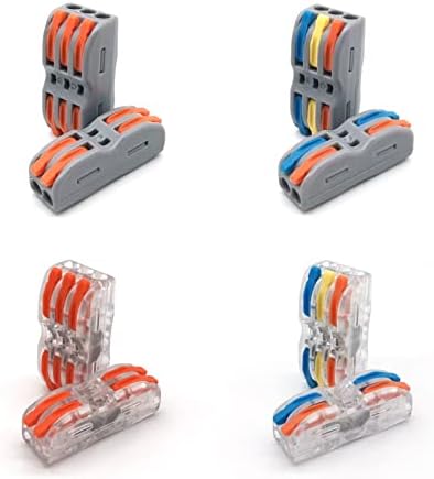 SHUBIAO Mini Быстроразъемные Cable конектори Универсален Компактен Проводник Пружинен Свързващ конектор За публикуване Вставная