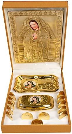 Премиум Arras de Boda Catolicas - Декоративни Магнитни Витрини за сватбени монети Unity - Класически Позлатен Комплект за церемонии
