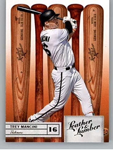 Търговците на ДРЕБНО кожа и дървен материал 2019 # 51 Трей Манчини Baltimore Orioles Прилеп Официалната бейзболна картичка Панини, лицензирана MLBPA