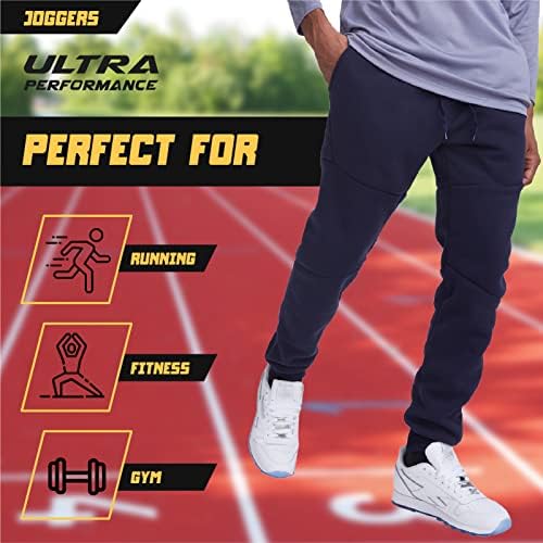 Мъжки Джоггеры Ultra Performance Pack 3 от руното Active Tech за бягане, Мъжки Спортни Панталони с джобове с цип