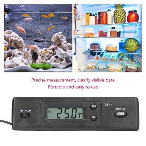 Аквариумный Термометър, Цифров Термометър за Аквариум, Терариум, Изпитване на Температурата на Водата с LCD дисплей и Сензорен