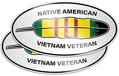 Набор от етикети: Етикети с ветерани от Виетнам от броя на индианци. В чест на Въоръжените сили на САЩ.