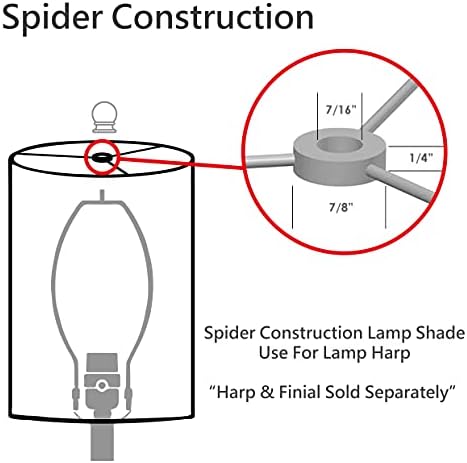Aspen Creative 32316A Преходен Лампион с ширина 14 см (12 x 14x 10) в твърди корици във формата на паяк, светло сиво