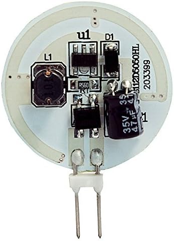 Замяна халогенна лампа HERO-LED SG4-12T-WW със странично теглене на G4 LED Disc, 2,4 W, което се равнява на 20-25 W, топло бяла 3000 До 5 бр. (без регулиране на яркостта)