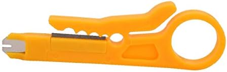 X-DREE 2 елемента Пластмасова дръжка с дължина 90 мм, Клещи за източване на кабели, Кабелна режещи инструменти, Ръчни инструменти (2 елемента с дължина 90 mm, mango de plástico pelacab