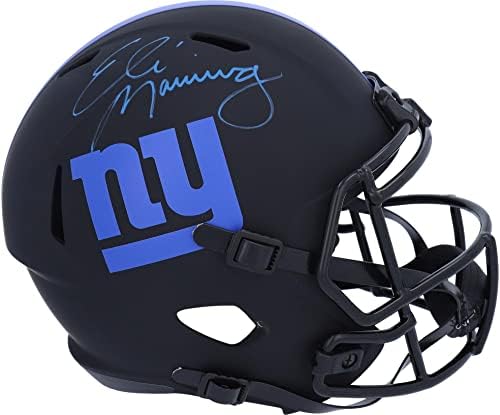 Копие шлем Ели Мэннинга Ню Йорк Джайентс с автограф Riddell Eclipse Alternate Speed Реплика - Каски NFL с автограф
