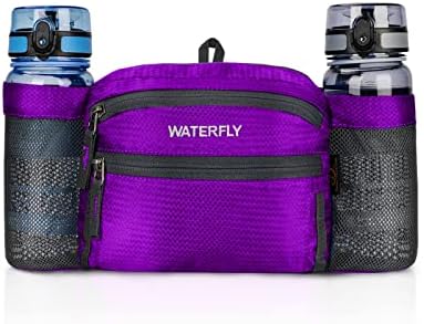 Поясная чанта WATERFLY: Голяма Туристическа Поясная чанта с две притежателите на бутилки с вода, Лека Поясная чанта на бедрата, Лумбална