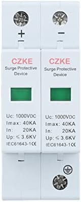 Устройство за защита от пренапрежение PURYN 2P DC 600/800/1000VDC 20-40kA SPD за защита от пренапрежение за дома (Цвят: 2P,