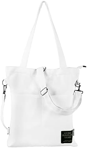 Чанта-тоут за жени, CODCAW за Многократна употреба Леки Тъкани Торбички за пазаруване в магазините за Хранителни стоки, Подходящи за училище, пазаруване и Пътуване