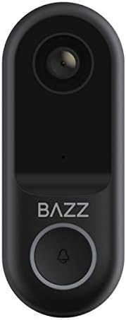 Интелигентен звънец BAZZ с видео резолюция 1080 HD - WiFi звънец с двупосочна аудио, поддържа 128 GB Micro SD карта - Интелигентен