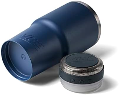 2022 Vibe Speaker Tumbler - Чаша от неръждаема стомана с 28 грама С високоговорител Bluetooth | Обновена батерия с капацитет 1000 mah | Време на възпроизвеждане до 8 часа | Подобрена водоу