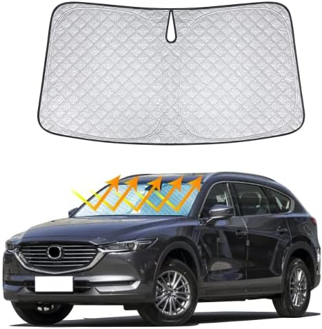 Kathaobai сенника на Предното стъкло за Mazda CX5 2017 2018 2019 2020 2021 2022 2023 Сгъваема сенника На Прозореца на Auto