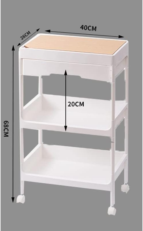 EYHLKM Готварска Кошница за съхранение, Количка, Домашен Рафтове за съхранение, Колесни багажник за Баня (Цвят: A Размер: 40
