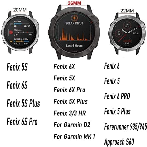 FORFC 26 мм въжета за часовника от неръждаема стомана, за да Fenix 3 3HR Лесно снимающийся метална каишка за смарт часа Fenix